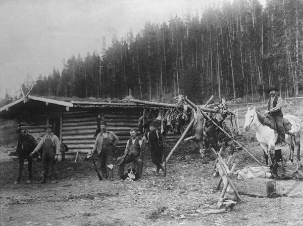Line Deer Hunting Camp, Tepee Creek, Gallatin Canyon, Montana