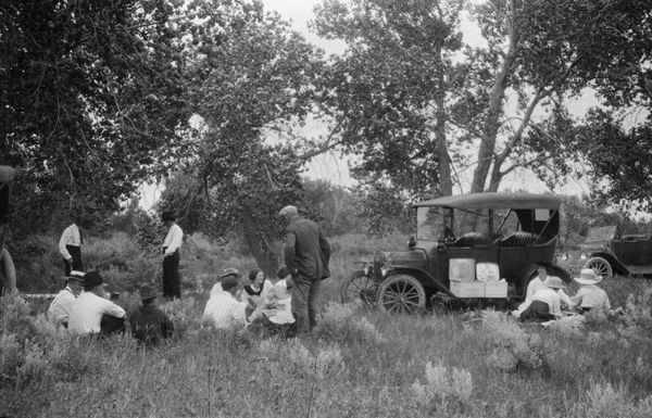 Fourth of July Picnic Along the Little Missouri River Near Alzada, Montana