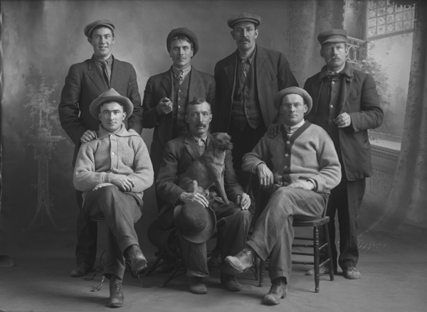 Group Portrait of Sorboe Construction Crew, Harlowton, Montana