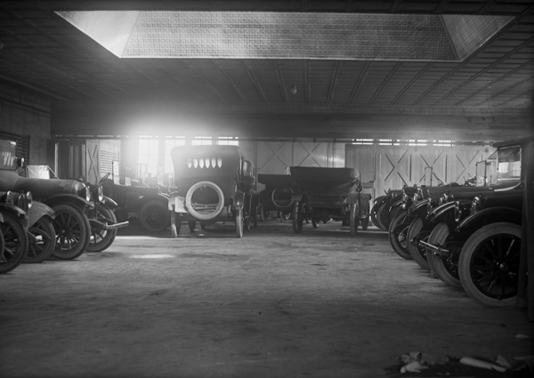 Automobiles In Dodge Brothers Dealership, Harlowton, Montana