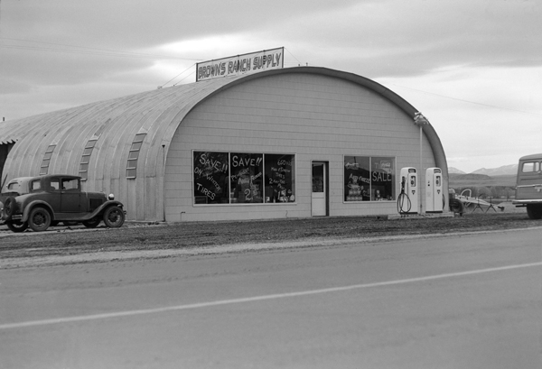 Browns Store Front Building Exterior, Harlowton, Montana