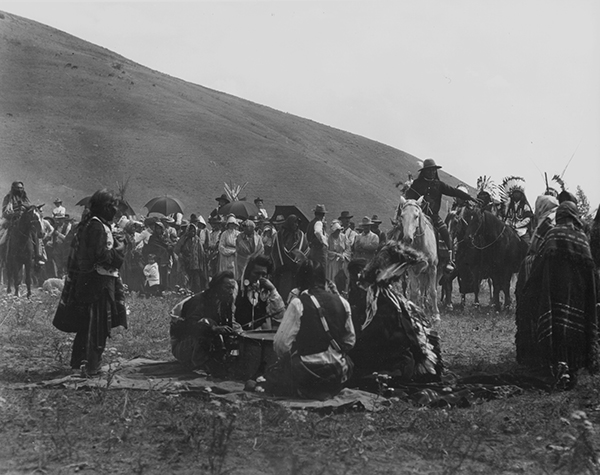 Crowd of Chief Joseph Band of Nez Perce, Colville Reservation, Washington