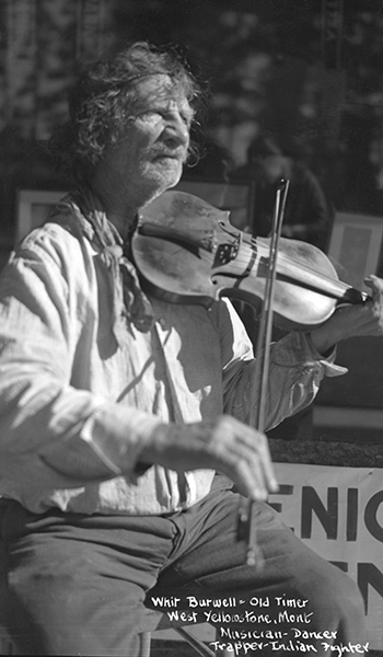 Whit Burwell Playing Fiddle, West Yellowstone, Montana