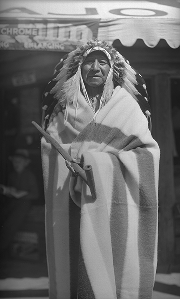 Portrait of Native American Man, West Yellowstone, Montana