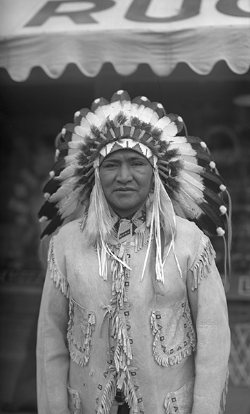 Portrait of Native American Man, West Yellowstone, Montana