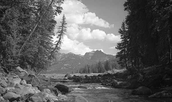 View of the Absaroka Mountain Range from Cooke City Road, Yellowstone National Park, Wyoming