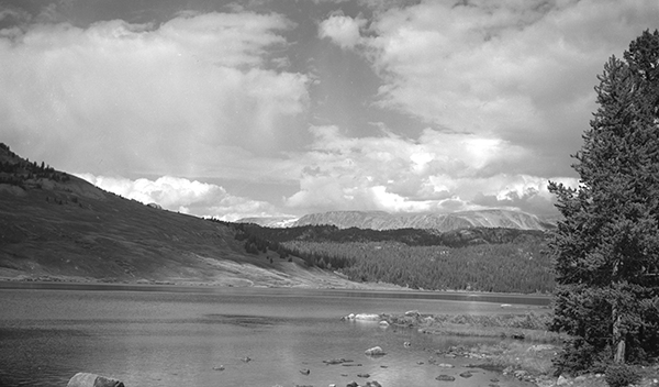 View of the Absaroka Mountain Range from Cooke City Road, Yellowstone National Park, Wyoming
