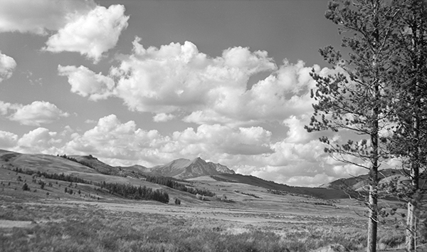 View of Electric Peak near Gardiner, Montana