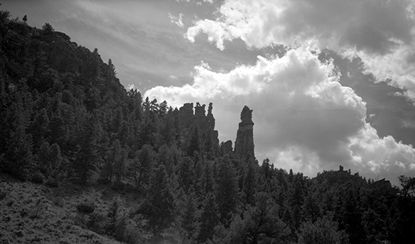 Rock Formation Known As Mr. Punch Spire, Cody, Wyoming