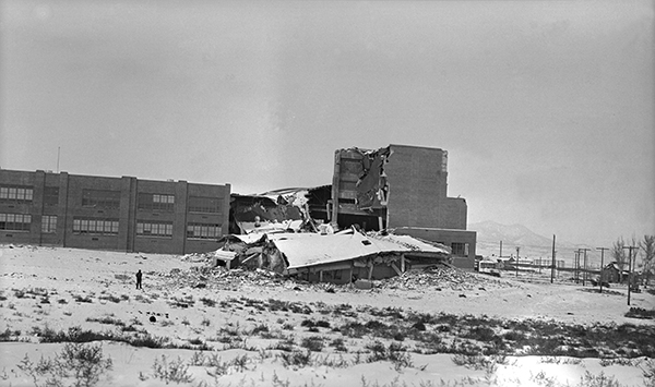 Helena High School Earthquake Damage, Helena, Montana