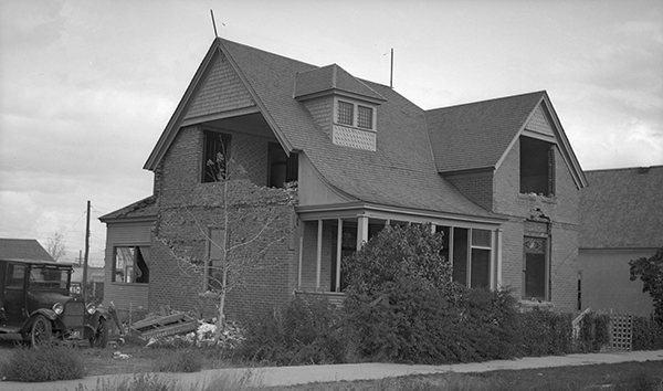 House Damaged in 1935 Earthquake, Helena, Montana