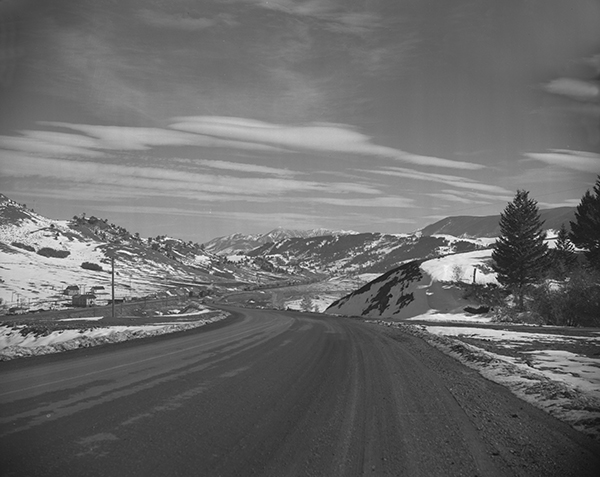 Road with a View of Absaroka Mountains, Unknown Location, Montana