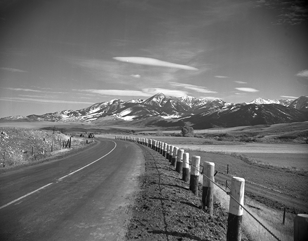 Road Along the Absaroka Mountain Range, Unknown Location, Montana