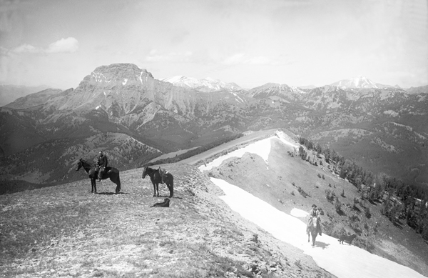 Men Riding Horses in the Madison Range, Montana