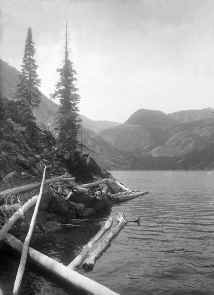 View of Lava Lake, Gallatin Canyon, Montana