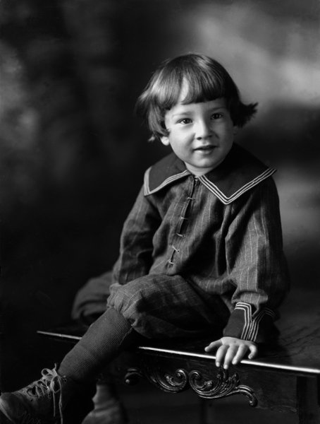 Studio Portrait of Alfred Chris Schlechten, Jr., Bozeman, Montana