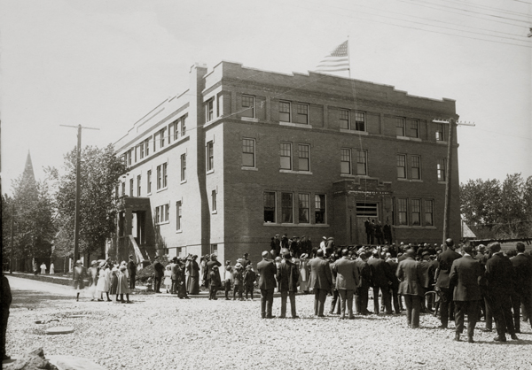 Opening Ceremony for YMCA Building Babcock Street, Bozeman, Montana