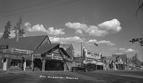 View of Main Street, West Yellowstone, Montana