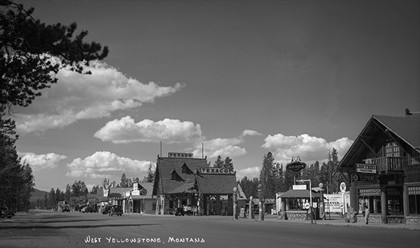 View of Main Street, West Yellowstone, Montana