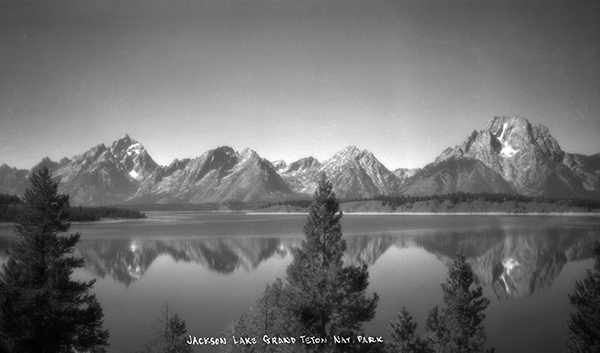 Grand Teton Mountain Range and Jackson Lake, Grand Teton National Park, Wyoming