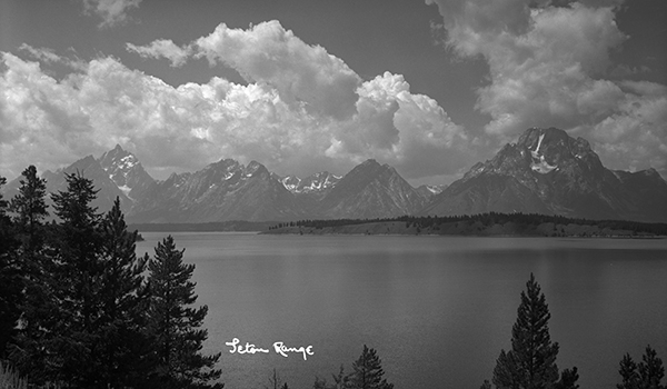 Grand Teton Mountain Range and Jackson Lake, Grand Teton National Park, Wyoming
