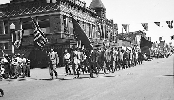 American Legion in Parade, Bozeman, Montana