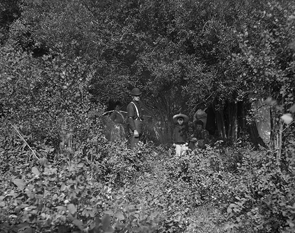 Schlechten Group in Campsite, Unknown Location, Montana