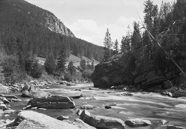 Gallatin River Running Through Gallatin Canyon south of Bozeman, Montana