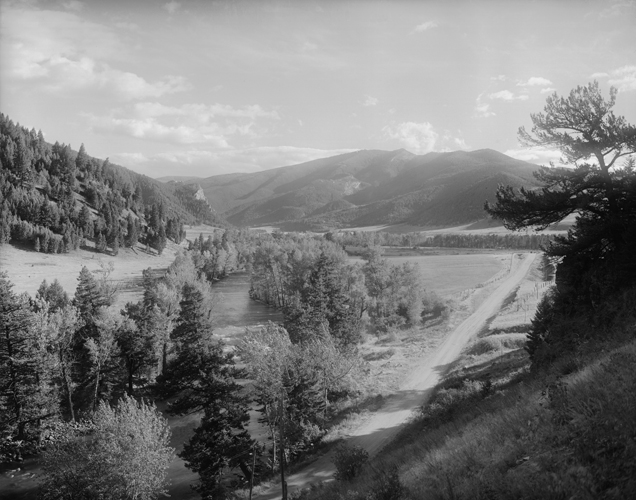 West Gallatin River at Spanish Creek in the Gallatin Canyon, Madison Range, Montana