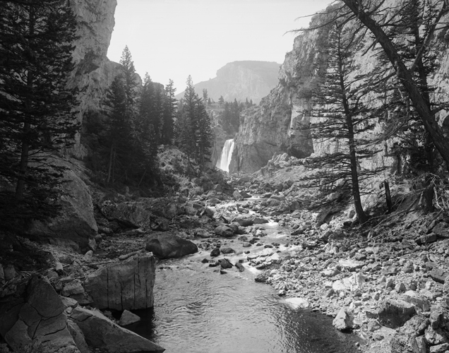 Natural Bridge Falls on the Boulder River, south of Big Timber, Montana