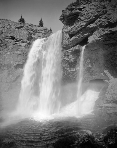 Natural Bridge Falls on the Boulder River, south of Big Timber, Montana