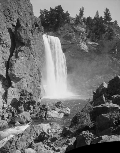 Natural Bridge Falls on the Boulder River, south of Big Timber, Montana