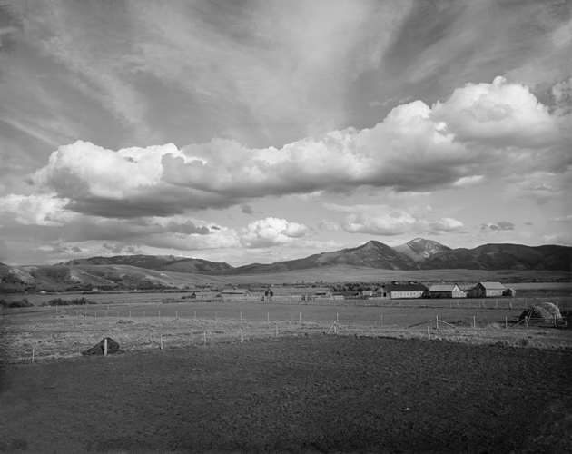 Hayfields and Farm Buildings, Bozeman, Montana