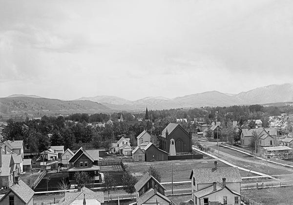Aerial View Looking East, Bozeman, Montana 