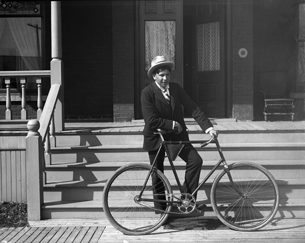 Alexander Lindsey Weyniss with his Bike, Bozeman, Montana