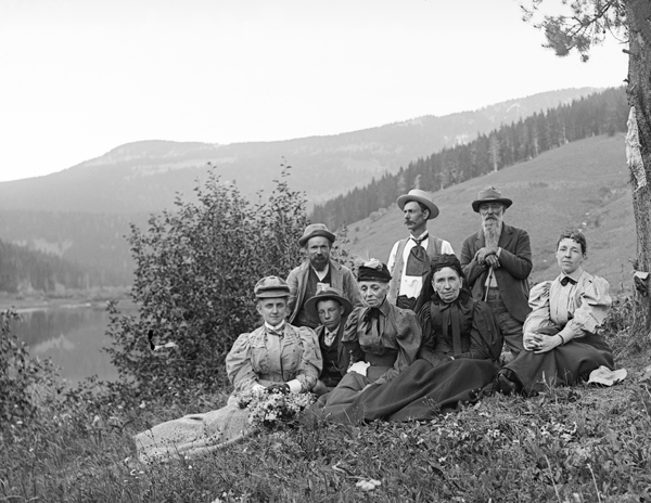 Welch and Lamme Group at Mystic Lake, Sourdough Canyon, Montana
