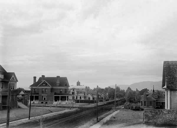Looking North Along Grand Avenue, Bozeman, Montana