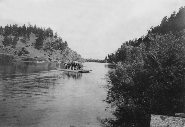 Canyon Ferry in Black Canyon on the Missouri River, Montana Territory