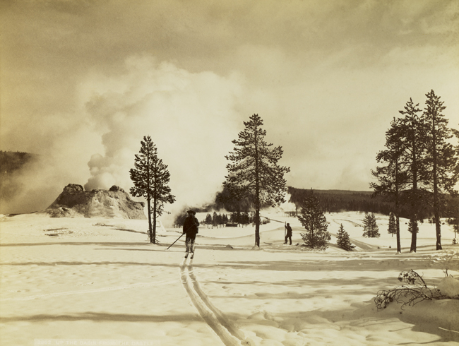 Castle Geyser, 1887 Haynes Winter Expedition, Yellowstone National Park, Wyoming Territory
