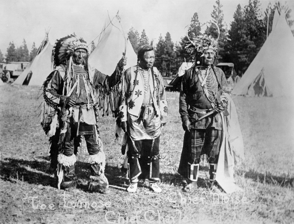 Flathead Indian Chiefs, Chief Joseph LaMoose, Chief Charlo, Chief Moiese, Flathead Indian Reservation, Montana