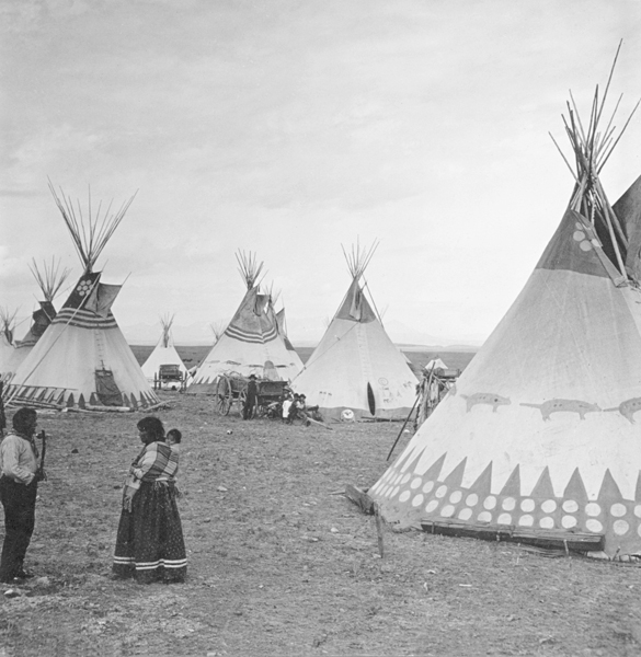 Blackfeet Indian Camp, Browning, Montana