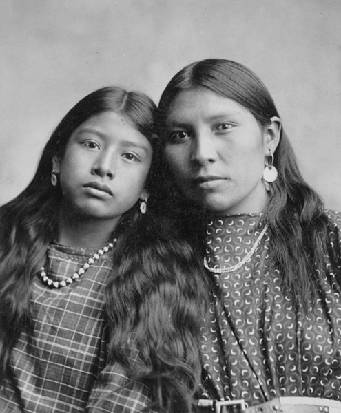 Portrait of Two Indian Women, Unknown Location