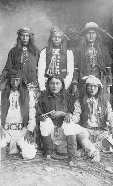 Group Portrait of Apache Scouts, Fort Bowie, Arizona