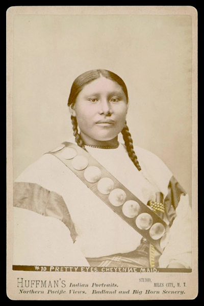 Portrait of Pretty Eyes, Cheyenne Indian Woman, Miles City, Montana Territory