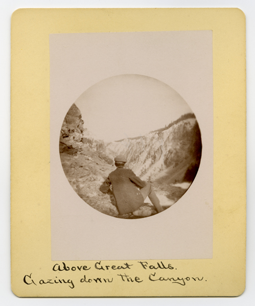 Above Great Falls Gazing Down the Canyon, Yellowstone National Park, Wyoming Territory