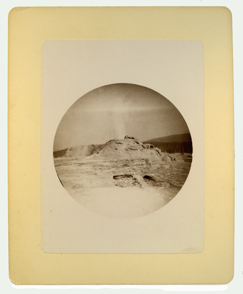 Geyser Erupting in Yellowstone National Park, Wyoming Territory