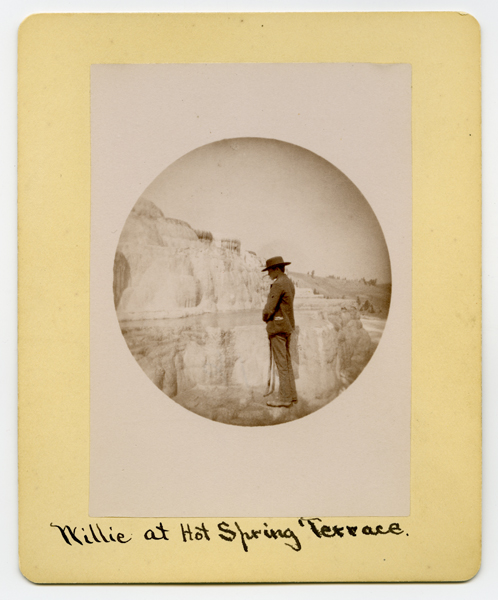 Willie Alderson At Hot Springs Terrace, Yellowstone National Park, Wyoming Territory