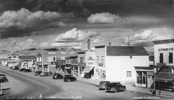 View of East Main Street, Three Forks, Montana