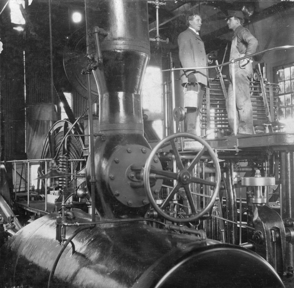 Engineers Changing Shifts on Monster Mine Hoist, High Ore Mine, Butte, Montana