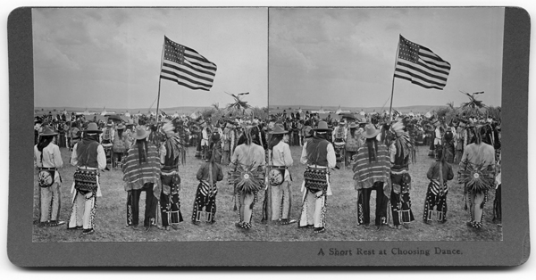 A Short Rest at Choosing Dance, Blackfeet Indian Reservation, Montana